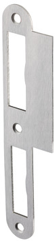 Flanged striking plate, for unrebated doors, 170 mm, straight