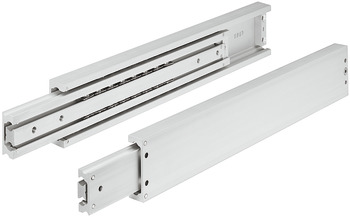Ball bearing runners, full extension, Accuride DA 4160, load-bearing capacity up to 300 kg, aluminium, side mounting
