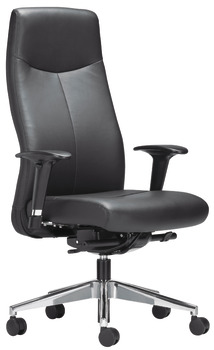 Office chair, O4011, padded seat and backrest: Nappa leather