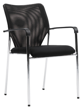 XPECT project chair, P2002, padded seat: Fabric cover, padded backrest: Network