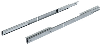 Ball bearing runners, for 1 extension leaf, for tables with frame