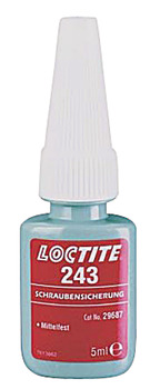Adhesive, Loctite 243, screw retention