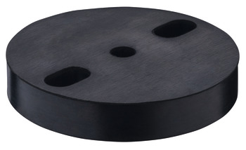 Foot plate, hard rubber, for screw fixing, Startec