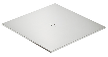 Foot plate, Round or square, with mounting plate, for table top ⌀ up to 900 mm