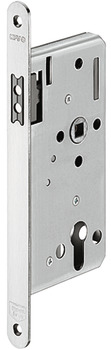 Magnetic mortise latch lock, for hinged doors, profile cylinder, 116 1/2