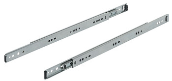 Ball bearing runners, full extension, Accuride 2642, load-bearing capacity up to 45 kg, steel, side mounting, groove mounted runners