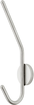 Wardrobe hook, stainless steel, height 105 mm