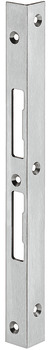 Angled security striking plate, for rebated doors, 300 mm