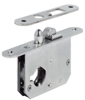 Mortice lock case, Backset 25 mm, for sliding doors and tambour doors