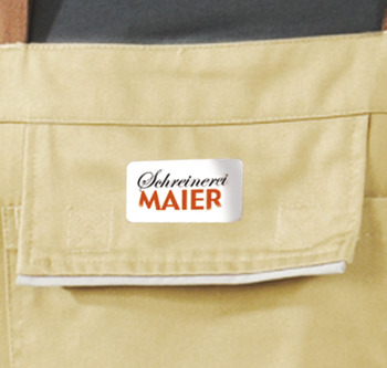Bib overall, with name or logo