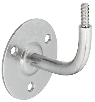 Handrail bracket, without support, stainless steel