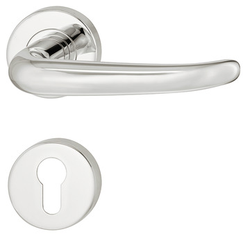 Door handle set, stainless steel, Startec, model PDH4176, rose