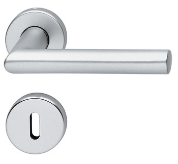 Door handle set, Aluminium, Hoppe, Amsterdam 1400/42KV/42KVS