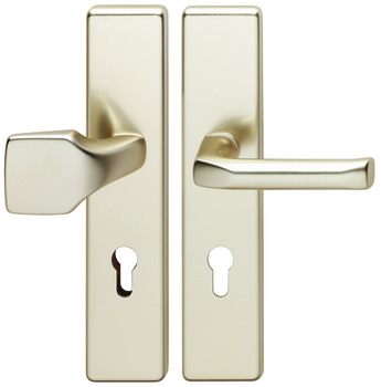 Security door handles, Aluminium, Hoppe, London 61/2221A/2210/113 impact resistance category 1 (protection class 2)