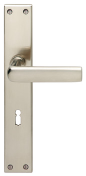 Door handle set, Brass, Bisschop, Hochkantoval 1929/8024