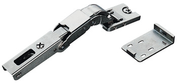 Concealed hinge, Häfele Metalla 510 / Metalla 510 Push, for all-glass or glass/wood constructions
