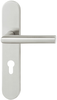 Door handle set, stainless steel, Startec, PDH4103, long backplate