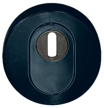 Security PC escutcheon, Polyamide, Hewi, 306.23ESZ, with cylinder cover