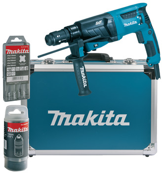 Electronic combination hammer drill, Makita HR2611FT13