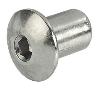 Sleeve nut, With pan head, with M6 internal thread, SW4 hexagon socket