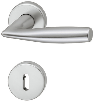 Door handle set, Aluminium, Hoppe, Vitoria 1515/42KV/42KVS