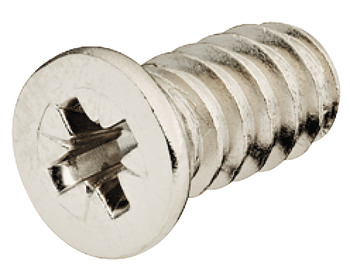 Euro screw, Häfele, Varianta, cylindrical head, PZ, steel, fully threaded, for ⌀ 5 mm drill holes