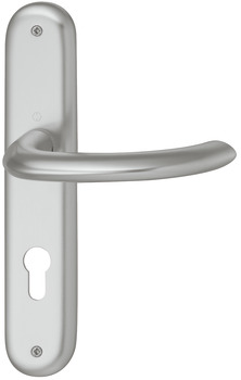 Door handle set, aluminium, Hoppe, Marseille 1138/273P