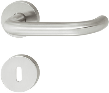 Door handle set, stainless steel, Startec, PDH3102, rose
