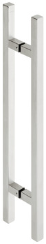 Pull Handles for Sliding Doors, Stainless steel, on both sides, square