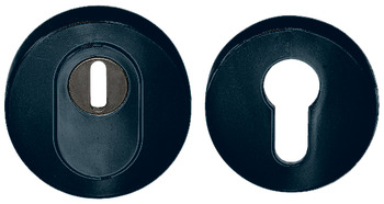 PC security escutcheon, Polyamide, Hewi, 306.23ESZ, with cylinder cover