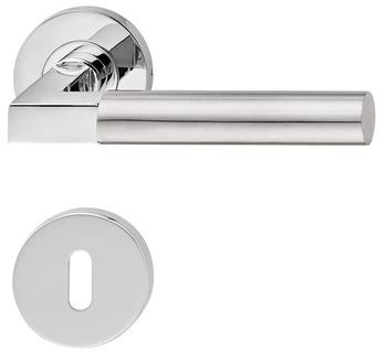 Door handle set, stainless steel, Startec, model PDH4180, rose