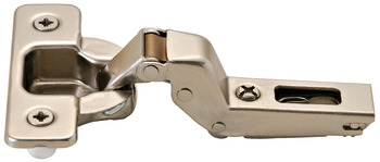 Concealed hinge, Häfele Metalla 510 Push A/SM 110°, half overlay mounting/twin mounting