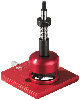 Drill guide set, Häfele Red Jig, for 35 mm concealed hinges, drilling dim. 48/6
