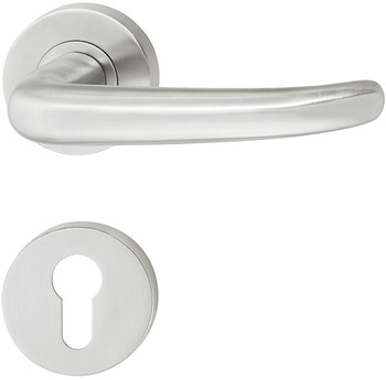 Door handle set, stainless steel, Startec, PDH3124, rose