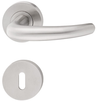 Door handle set, stainless steel, Startec, model PDH4176, rose