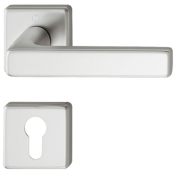 Door handle set, Aluminium Hoppe, Dallas