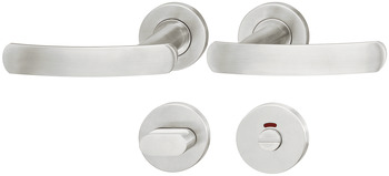 Door handle set, Stainless steel, Startec, model PDH4175, grade 4