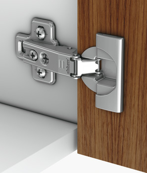 Concealed hinge, Blum module 95°, for refrigerator door applications