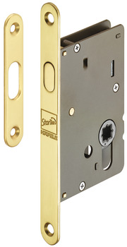 Mortise lock, With compass bolt, Bathroom/WC