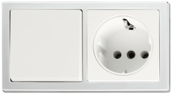 Off-switch and socket, Built-in set with SV16 plug, 230 V