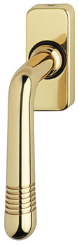 Window handle, Bisschop Art Deco 180/R brass
