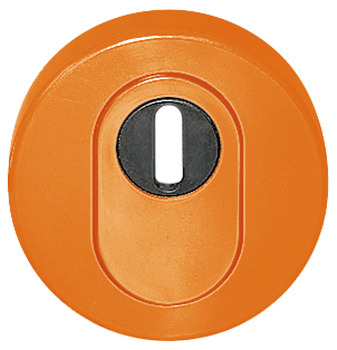 Security PC escutcheon, Polyamide, Hewi, 306.23ESZ, with cylinder cover