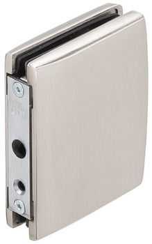Deadbolt lock strike patch, for sliding door lock with round bolt, for all-glass sliding doors