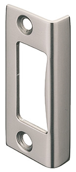Angled striking plate, For hinged doors