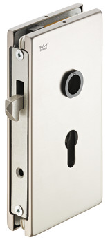 Hook bolt latch lock, Dorma Glas, for glass sliding doors