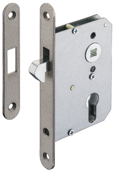 Mortise lock, For sliding doors, with hook latch, profile cylinder