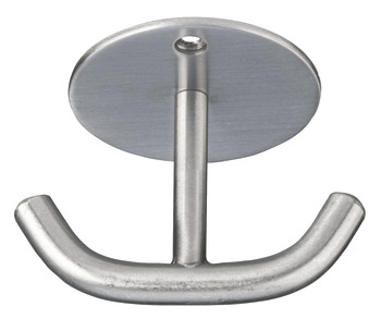 Ceiling hook, Stainless steel, with 2 hooks, ceiling installation