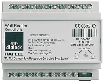 Electronic control unit, WTC 100, Dialock, Tag-it<sup>TM</sup> ISO, 4 relays, with energy storage capacity CAP