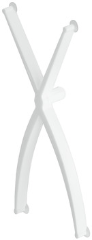 Shelf retainer, Plastic, X-shape