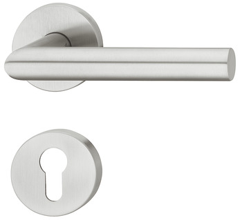 Door handle set, stainless steel, Dorma, Premium 8906/6501/6612